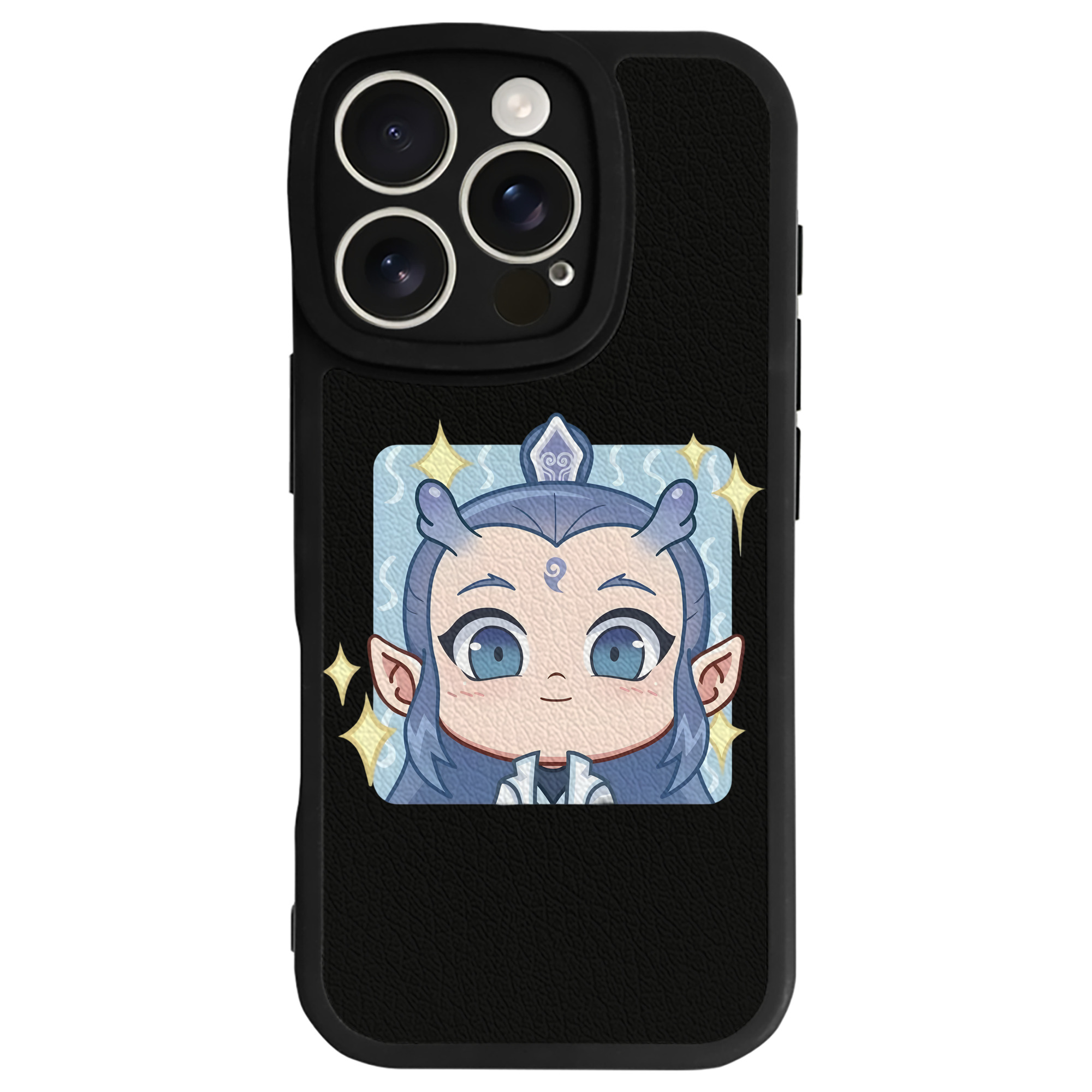 （画像用） Ne Zha 2 ナタ 魔童の大暴れ 【iPhone 16シリーズ対応】シリコンスマホケース（レザー調） 材質：シリコン
